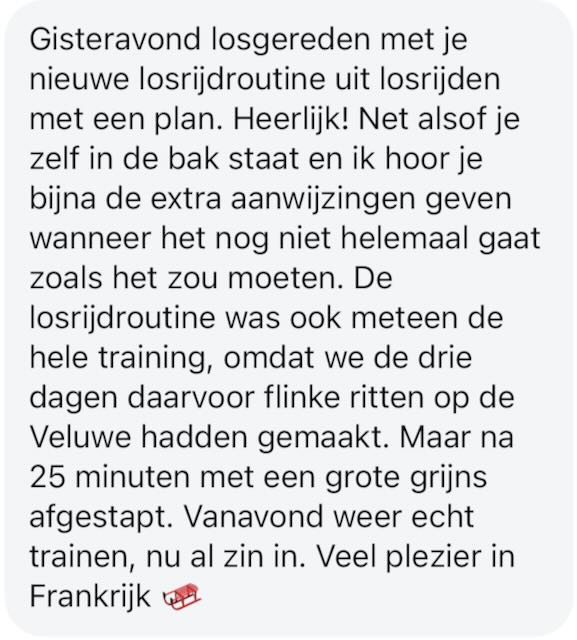 losrijden met een plan