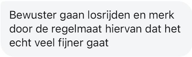 losrijden met een plan