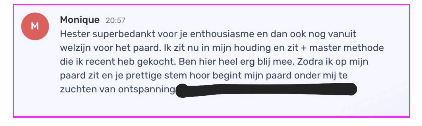 masterclass review ruitergevoel